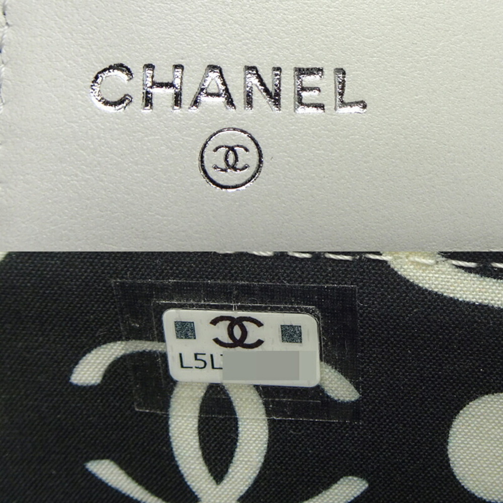 CHANEL White Caviar Leather Wallet - Picture 6 of 10